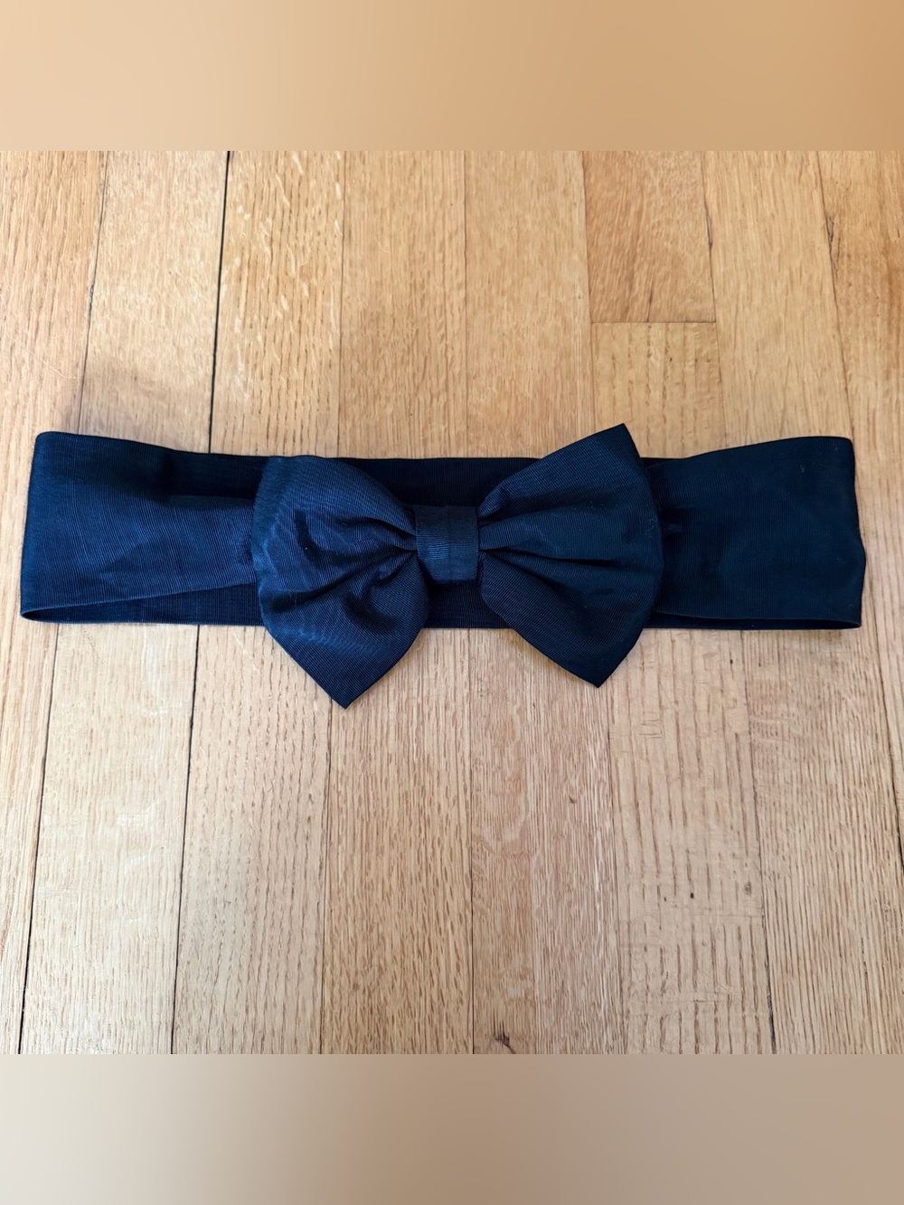 Fashion BOW black Ribbon Belt Loop Ring Vintage OSFA indie Sleaze Y2K 80s 90s